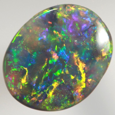SOLID SEMI BLACK OPAL Very bright rolling flashes SEE VIDEO